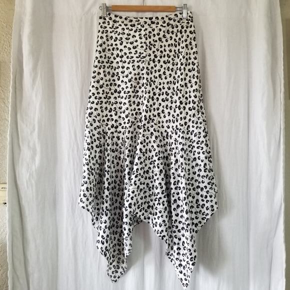 GanniSilk Blend Asymmetric Skirt